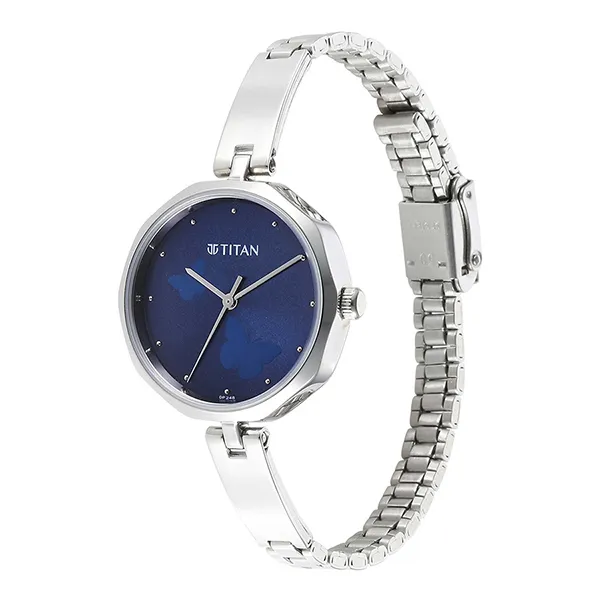 Đồng Hồ Nữ Titan Karishma Quartz Watch 2702SM02 Màu Xanh Bạc