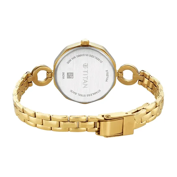 Đồng Hồ Nữ Titan Karishma Silver Dial Watch 2702YM01 Màu Vàng