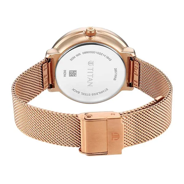 Đồng Hồ Nữ Titan Multifunction Green Dial Watch 2651WM05 Màu Vàng/Xanh
