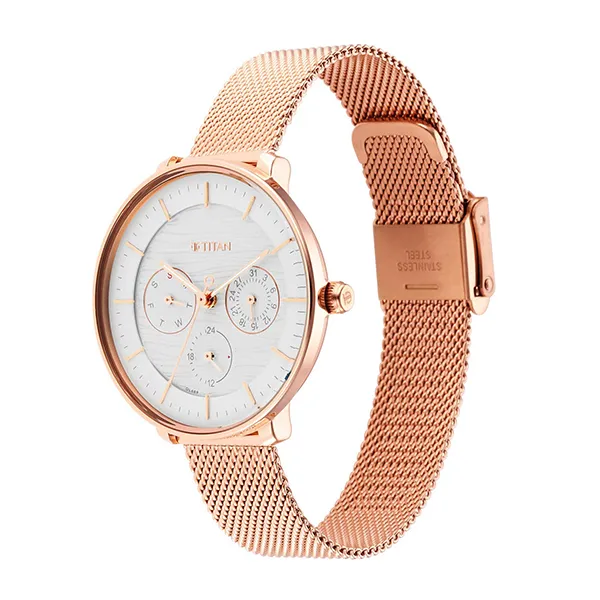 Đồng Hồ Nữ Titan Neo Ladies 6 Phase 1 2651WM02 Màu Vàng Hồng