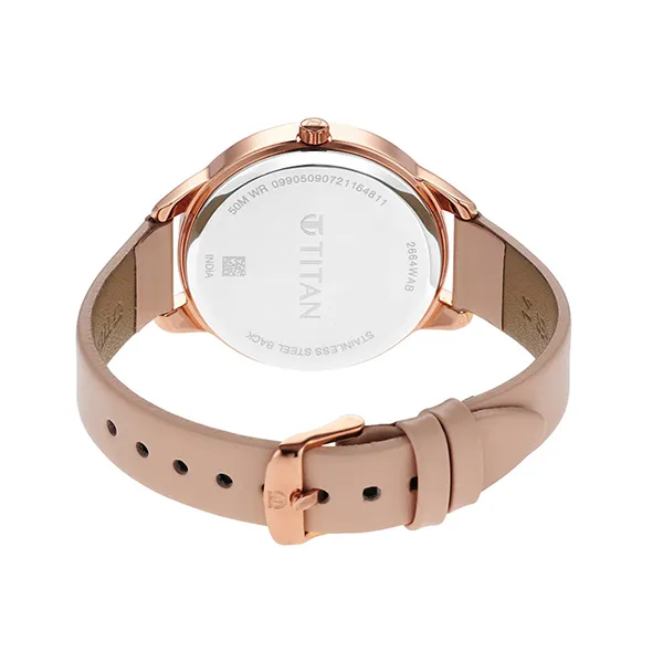 Đồng Hồ Nữ Titan Pastel Dreams 2670WL03 Màu Nâu Trắng