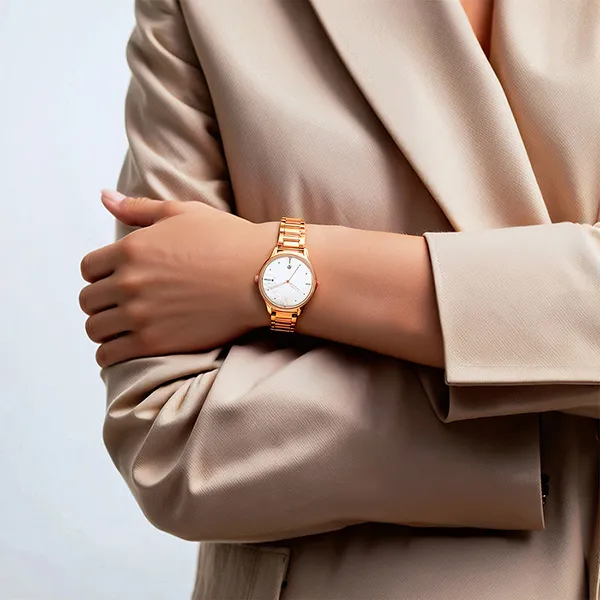Đồng Hồ Nữ Titan Pastel Dreams Mother Of Pearl Dial Watch 2670WM08 Màu Vàng/Trắng