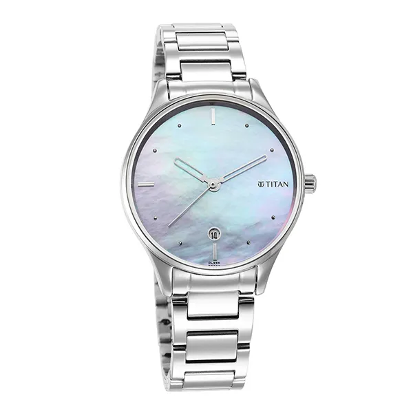 Đồng Hồ Nữ Titan Pastel Dreams Purple Mother Of Pearl Dial Watch 2670SM11 Màu Bạc