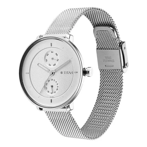 Đồng Hồ Nữ Titan Pastel Dreams White Dial Analog Metal Strap Watch 2651SM03 Màu Bạc - Đồng hồ - Vua Hàng Hiệu