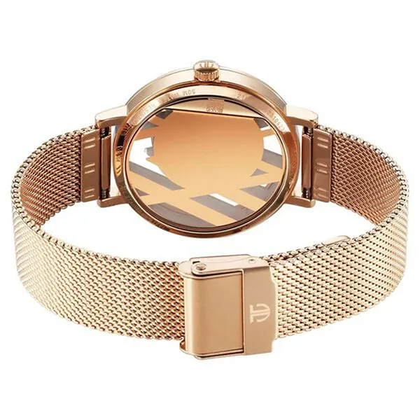 Đồng Hồ Nữ Titan Purple Abstract Quartz Analog Rose Gold Stainless Steel Strap 95228WM01 Màu Vàng Hồng