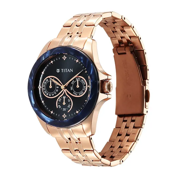Đồng Hồ Nữ Titan Purple Acetate Black Dial Watch 95186KM01 Màu Vàng/Đen
