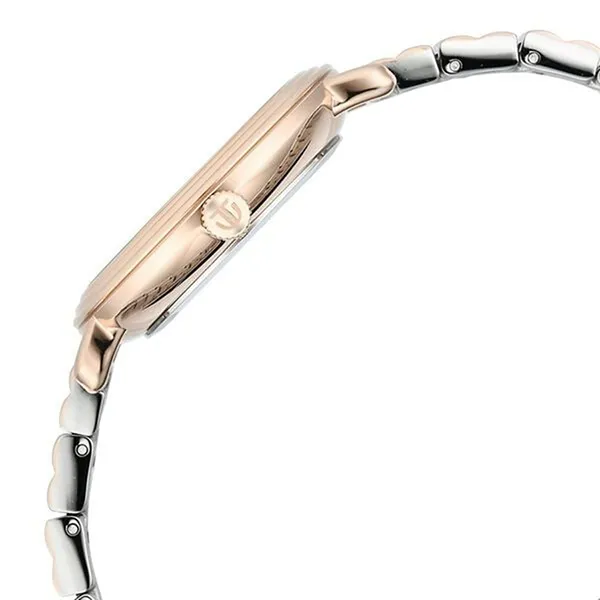 Đồng Hồ Nữ Titan Quartz Analog Silver Dial Two Toned Stainless Steel Strap 95244KM01 Màu Bạc - Vàng Hồng