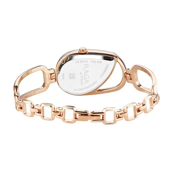 Đồng Hồ Nữ Titan Raga Chic Quartz Analog 2688WM01 Màu Vàng Hồng