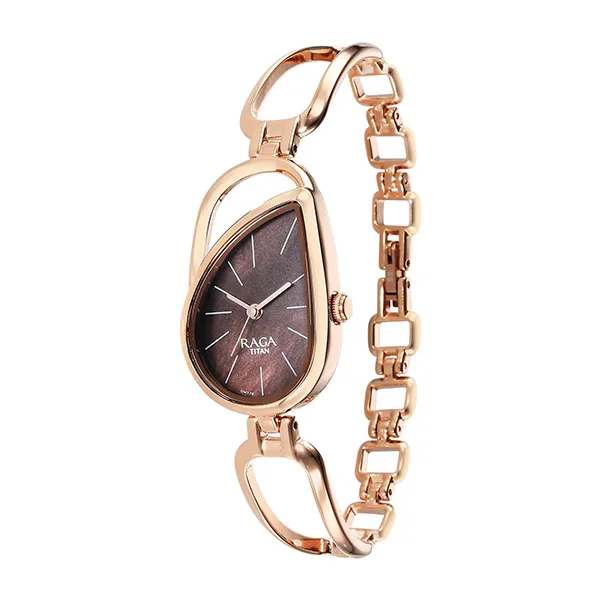Đồng Hồ Nữ Titan Raga Chic Quartz Analog 2688WM01 Màu Vàng Hồng