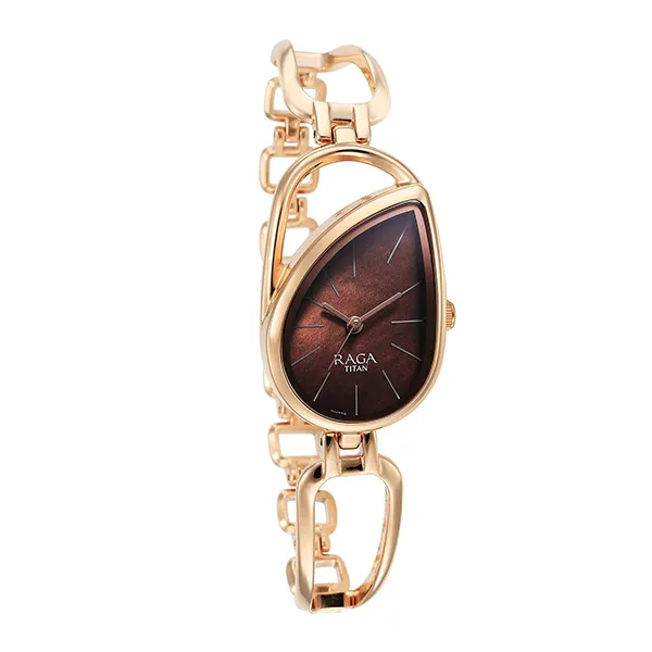 Đồng Hồ Nữ Titan Raga Chic Quartz Analog 2688WM01 Màu Vàng Hồng