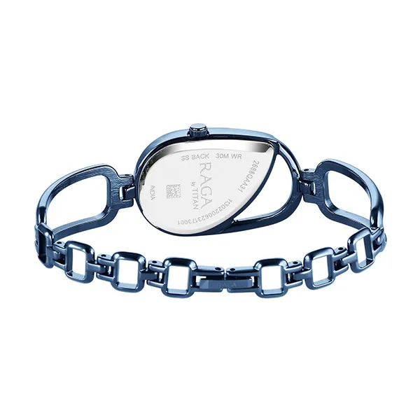 Đồng Hồ Nữ Titan Raga Chic Quartz Analog Blue Dial 2688QM02 Màu Xanh Dương