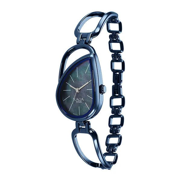 Đồng Hồ Nữ Titan Raga Chic Quartz Analog Blue Dial 2688QM02 Màu Xanh Dương