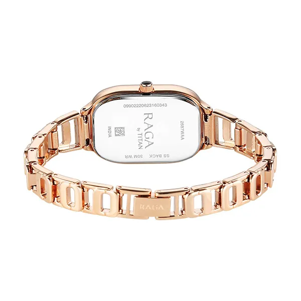 Đồng Hồ Nữ Titan Raga Chic Watch 2687WM01 Màu Vàng Hồng