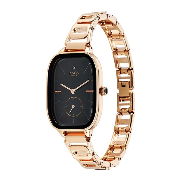 Đồng Hồ Nữ Titan Raga Chic Watch 2687WM01 Màu Vàng Hồng