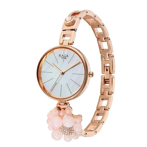 Đồng Hồ Nữ Titan Raga Delight Analog Watch 95201WM01 Màu Vàng Hồng - Đồng hồ - Vua Hàng Hiệu