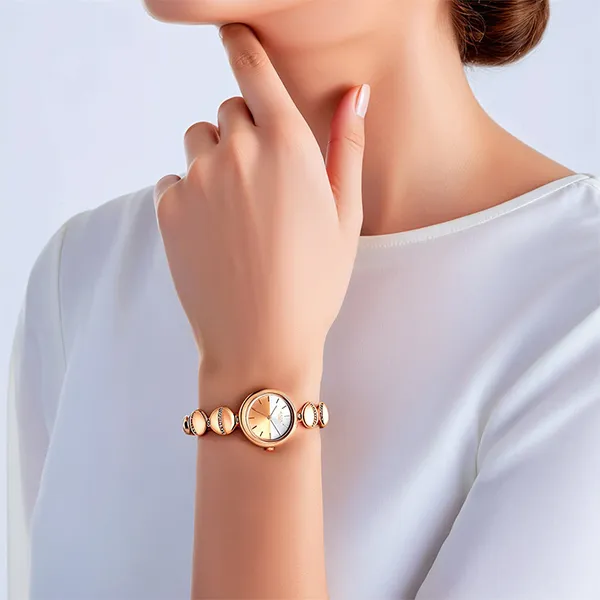 Đồng Hồ Nữ Titan Raga Delight Two Toned Dial Watch 2606WM11 Màu Vàng Hồng