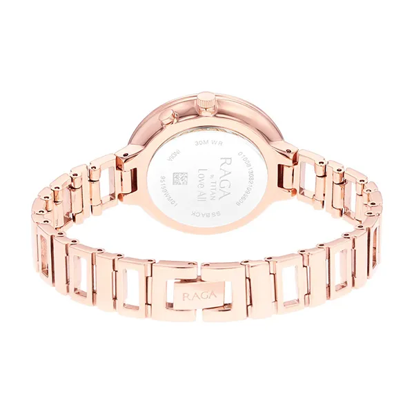 Đồng Hồ Nữ Titan Raga Love All Watch 95150WM01 Màu Vàng Hồng