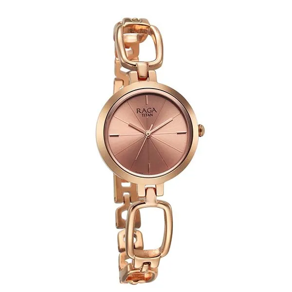 Đồng Hồ Nữ Titan Raga Rose Gold Dial Watch 2725WM01 Màu Vàng Hồng - Đồng hồ - Vua Hàng Hiệu