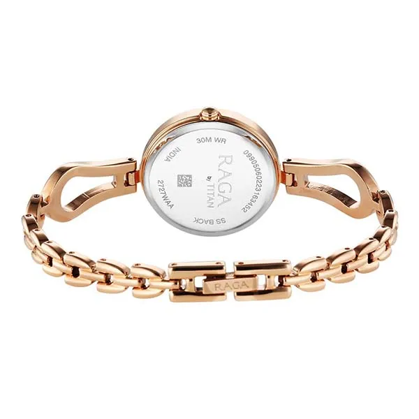 Đồng Hồ Nữ Titan Raga Rose Gold Dial Watch 2727WM01 Màu Vàng Hồng
