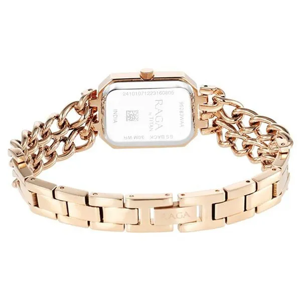 Đồng Hồ Nữ Titan Raga Showstopper Quartz Analog Rose Gold 95283WM01 Màu Vàng Hồng