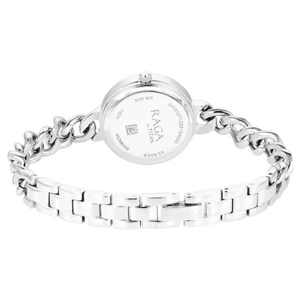 Đồng Hồ Nữ Titan Raga Showstopper Quartz Analog Silver Dial Metal Strap Watch 95288SM01 Màu Bạc - Đồng hồ - Vua Hàng Hiệu