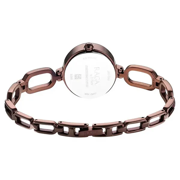 Đồng Hồ Nữ Titan Raga Viva Brown Dial Analog Metal Strap Watch 2667QM01 Màu Nâu
