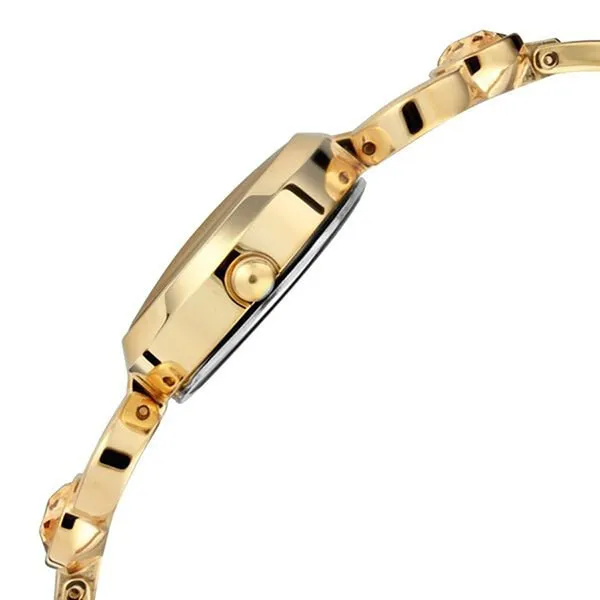 Đồng Hồ Nữ Titan Raga Viva Champagne Dial Analog With Day And Date Metal Strap Watch 2621YM01 Màu Vàng Gold