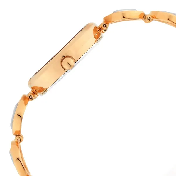 Đồng Hồ Nữ Titan Raga Viva Quartz Analog With Day And Date Rose Gold Dial Two Toned Metal Strap Watch 2644KM02 Màu Vàng Hồng
