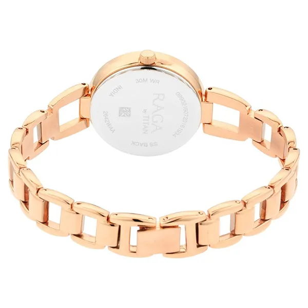 Đồng Hồ Nữ Titan Raga Women's Viva Trendsetter Rose Gold Watch 2642WM01 Màu Vàng Hồng