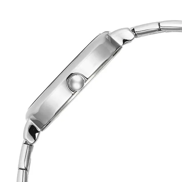 Đồng Hồ Nữ Titan Shaped Case Green Dial Metal Strap Watch 2730SM01 Màu Bạc Xanh