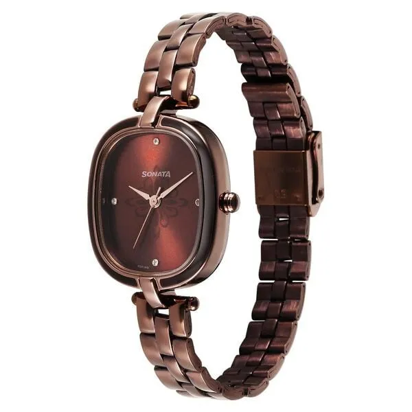 Đồng Hồ Nữ Sonata Utsav Brown Dial Watch 8168QM01 Màu Nâu - Đồng hồ - Vua Hàng Hiệu