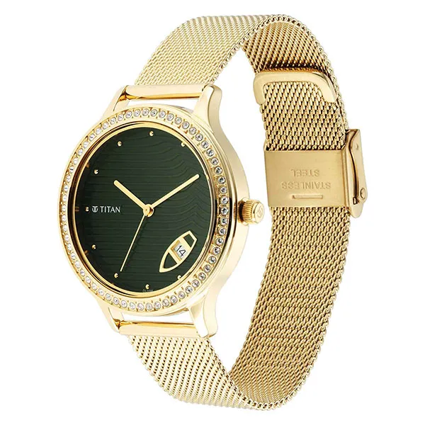 Đồng Hồ Nữ Titan Wander 2634YM01 Màu Vàng - Xanh