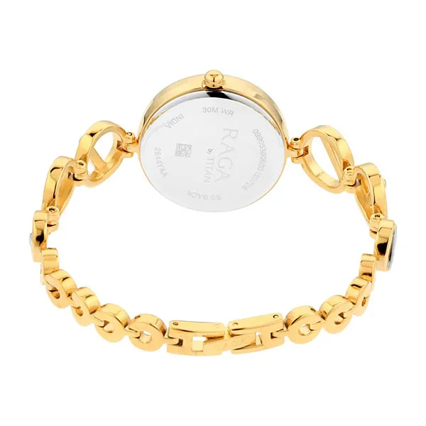 Đồng Hồ Nữ Titan Women's Raga Viva Watch Metal Strap 2644BM01 Màu Vàng Gold