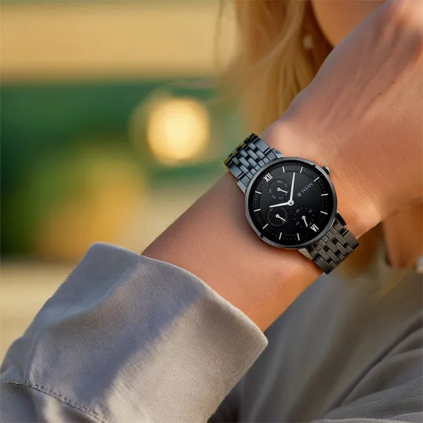 Đồng Hồ Nữ Titan Workwear Black Dial Watch 2652NM01 Màu Đen