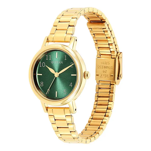 Đồng Hồ Nữ Titan Karishma Green Dial Analog Watch 2678YM01 Màu Vàng