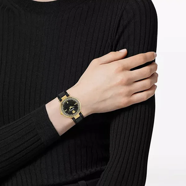 Đồng Hồ Nữ Versace Reve Black Tone Watch VE8B00224 Màu Vàng Đen