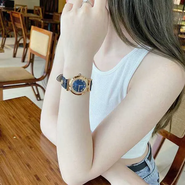 Đồng Hồ Nữ Versace Vanity Calfskin Blue Dial Watch P5Q80D009 S009 Màu Xanh Navy - Đồng hồ - Vua Hàng Hiệu