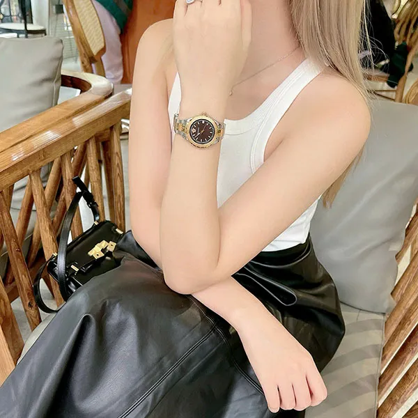 Đồng Hồ Nữ Versace Women's Hellenyium Watch V12040015 Màu Vàng Đen