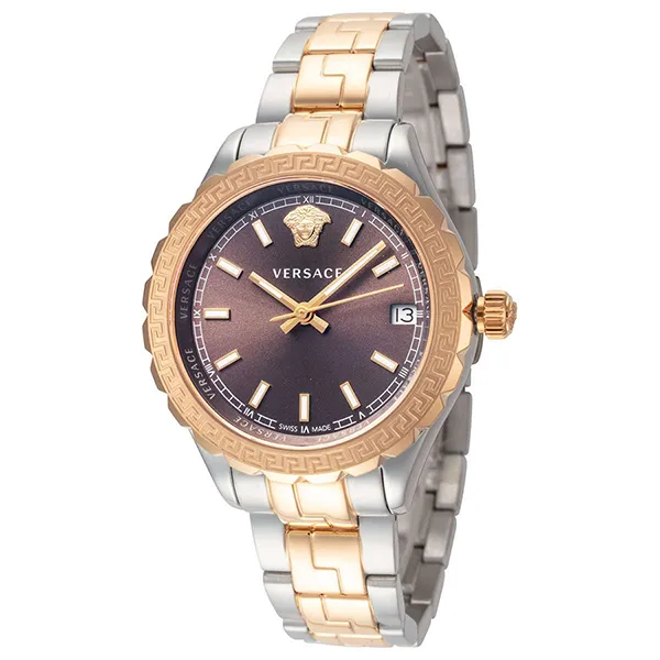 Đồng Hồ Nữ Versace Women's Hellenyium Watch V12040015 Rose Gold Màu Vàng Hồng