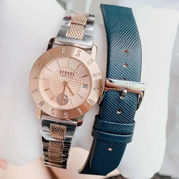 Đồng Hồ Nữ Versus By Versace Watch VSP773818 Màu Vàng Hồng (Kèm Dây Da)