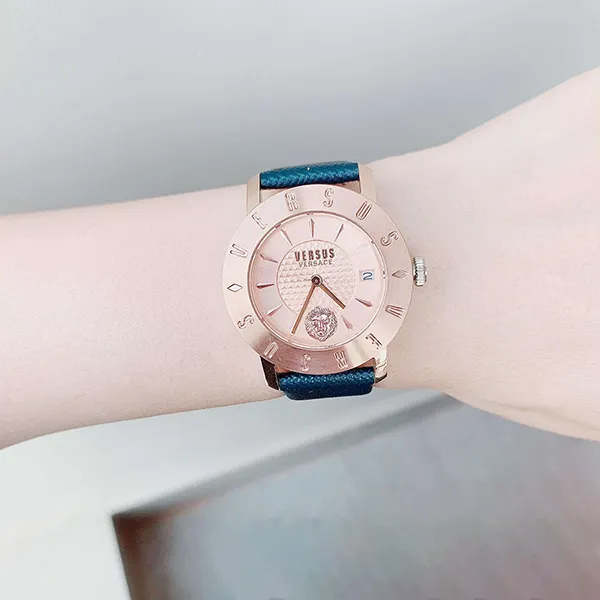 Đồng Hồ Nữ Versus By Versace Watch VSP773818 Màu Vàng Hồng (Kèm Dây Da)