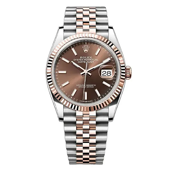 Đồng Hồ Rolex Datejust 36mm Everose Jubilee 126231 Màu Nâu Bạc - Đồng hồ - Vua Hàng Hiệu