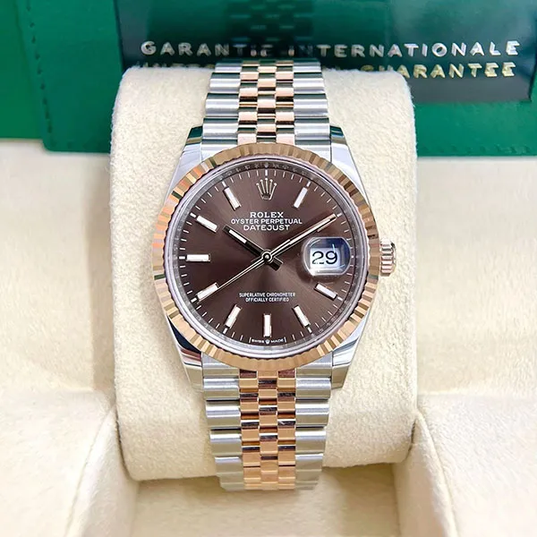 Đồng Hồ Rolex Datejust 36mm Everose Jubilee 126231 Màu Nâu Bạc - Đồng hồ - Vua Hàng Hiệu