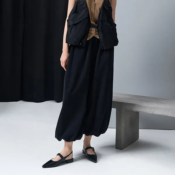 Giày Bệt Nữ Charles & Keith CNK Yvette Pointed Toe Mary Jane Flats Black CK1-70381086 Màu Đen