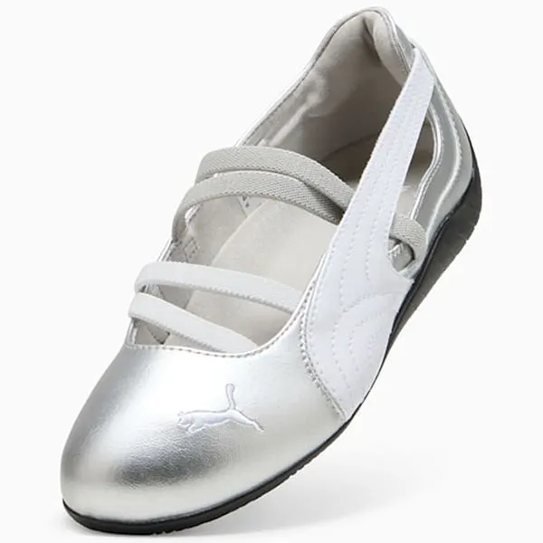 Giày Bệt Nữ Puma Women Speedcat Ballet Metallic Shoes 401581_01 Màu Bạc Size 38