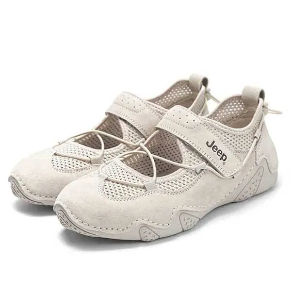 Giày Búp Bê Nữ Jeep Outdoor Shoes Grey PX241WAS932 Màu Xám Size 38 - Giày - Vua Hàng Hiệu