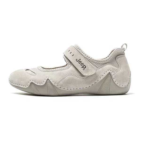 Giày Búp Bê Nữ Jeep The Spirit Mary Jane Shoes Grey P244WAS032 Màu Xám Size 39 - Giày - Vua Hàng Hiệu