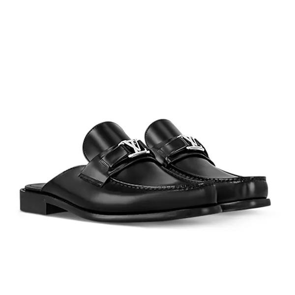 Giày Lười Hở Gót Nam Louis Vuitton LV Major Open Back Loafer 1ACW9D Màu Đen Size 41 - Giày - Vua Hàng Hiệu