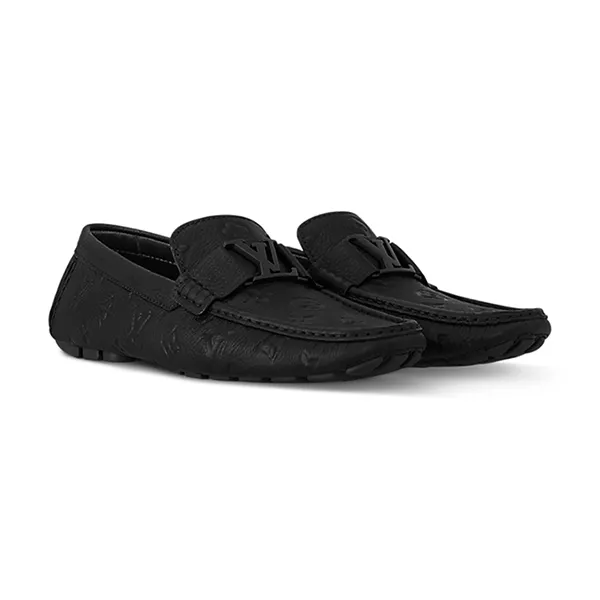 Giày Lười Nam Louis Vuitton LV Monte Carlo Moccasin 1ADB16 Màu Đen Size 42 - Giày - Vua Hàng Hiệu