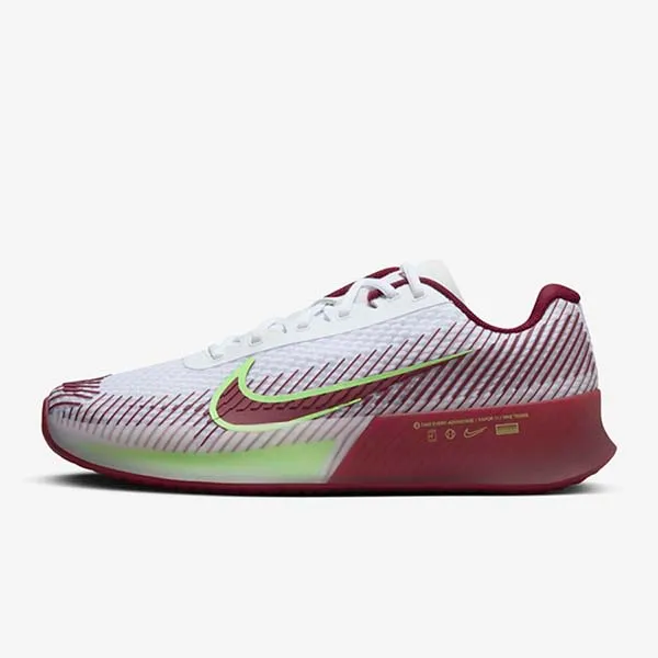Giày Pickleball Nam Nike Court Air Zoom Vapor 11 DR6966-104 Màu Trắng/Đỏ Size 40 - Giày - Vua Hàng Hiệu